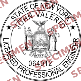 New York seal specimen, John Valerio
